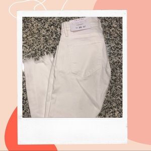 LOFT White Skinny Crop Pants